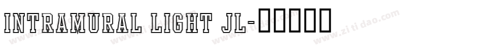 Intramural Light JL字体转换